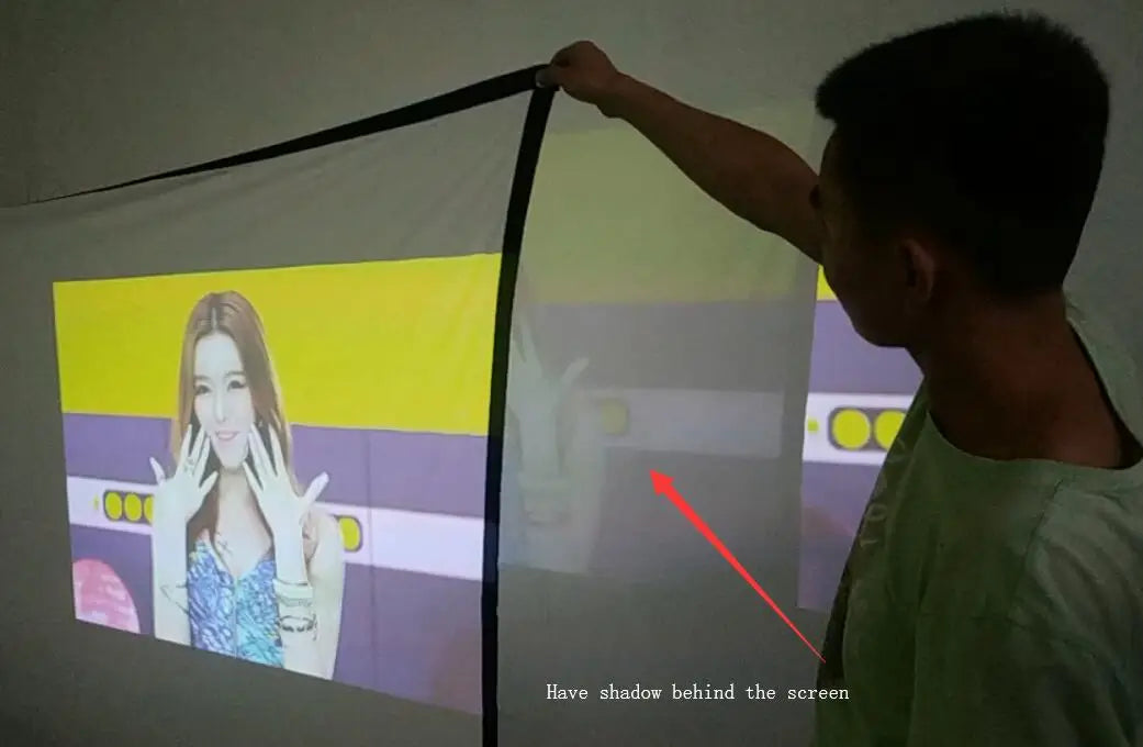 Salange Projector Screen Portable Projection Screen 100 Inch 120 Inch 150 Inch 16:9,Outdoor Movie Screen For Travel Home Theater