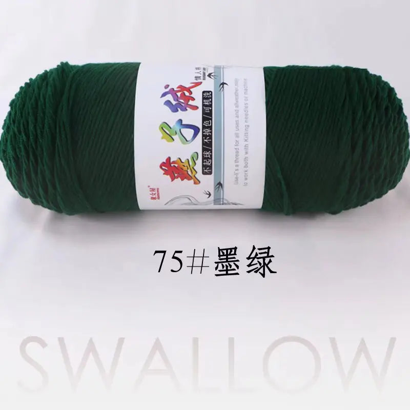 1Pc 200g Milk Cotton yarn for hand knitting Acrylic Crocheting Thread Yarn Crochet Doll sweater bag blanket slipper