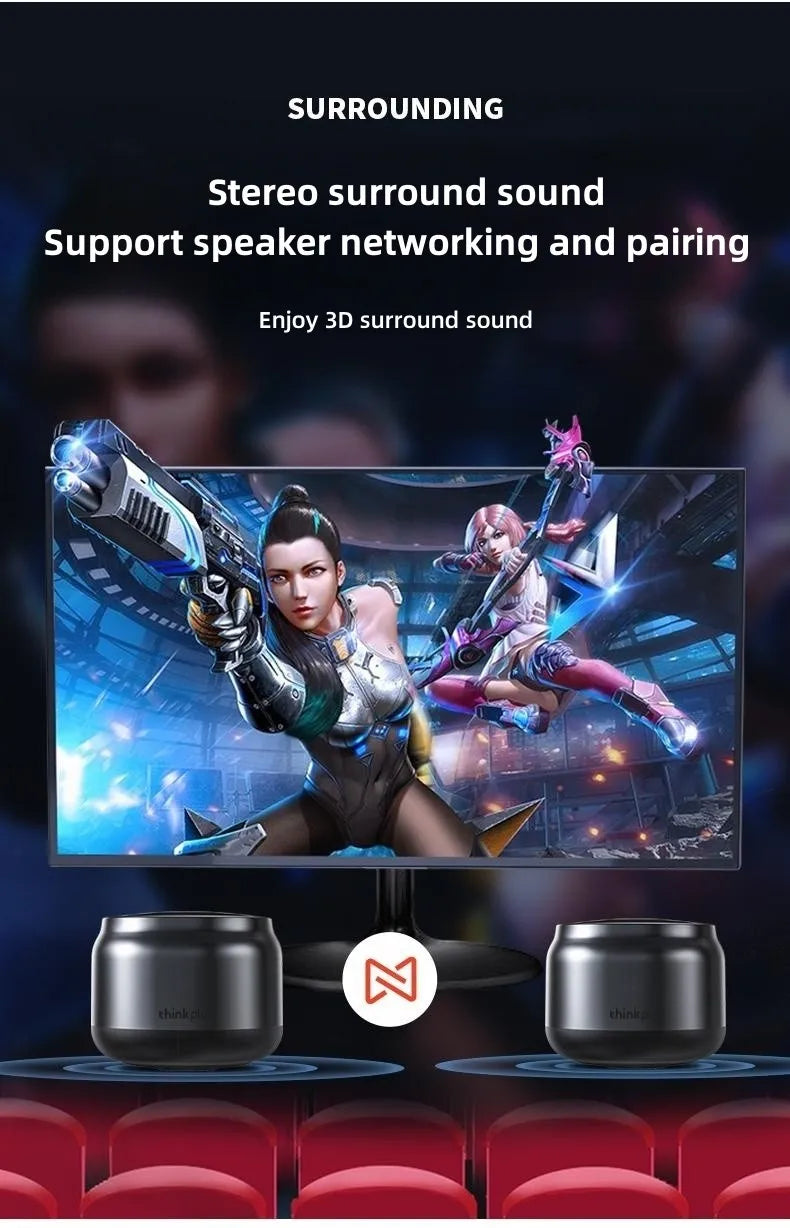 Lenovo K30 Wireless Bluetooth Speaker Portable Mini Outdoor Wireless Speakers Music Surround Loudspeaker HD Voice Shocking Bass