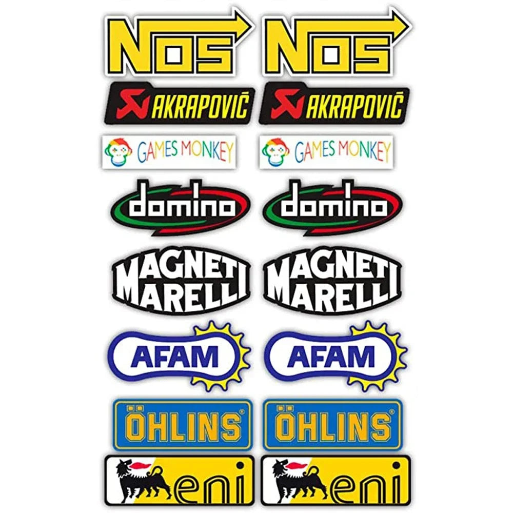 New Sponsor Cartoon Any Paste Stickers Motorcycle Bicycle Car Modification Accessories Helmet Toy Model Suitcase Decor Decals