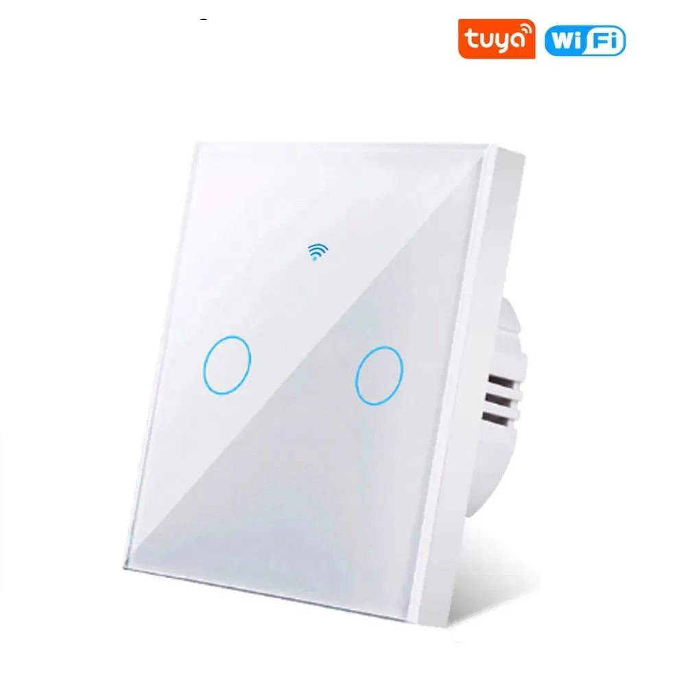 Tuya WIFI Smart Home Switch Light Wall US/EU Glass Touch Panel Voice Wireless Remote Control by Alexa Google Home