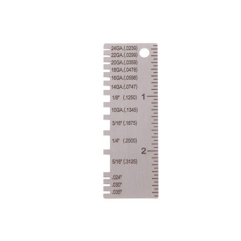 0-36 Round AWG SWG Wire Gauge Thickness Ruler Gauge Diameter Stainless Steel Measurer Tool Welding Inspection Wire Gauge