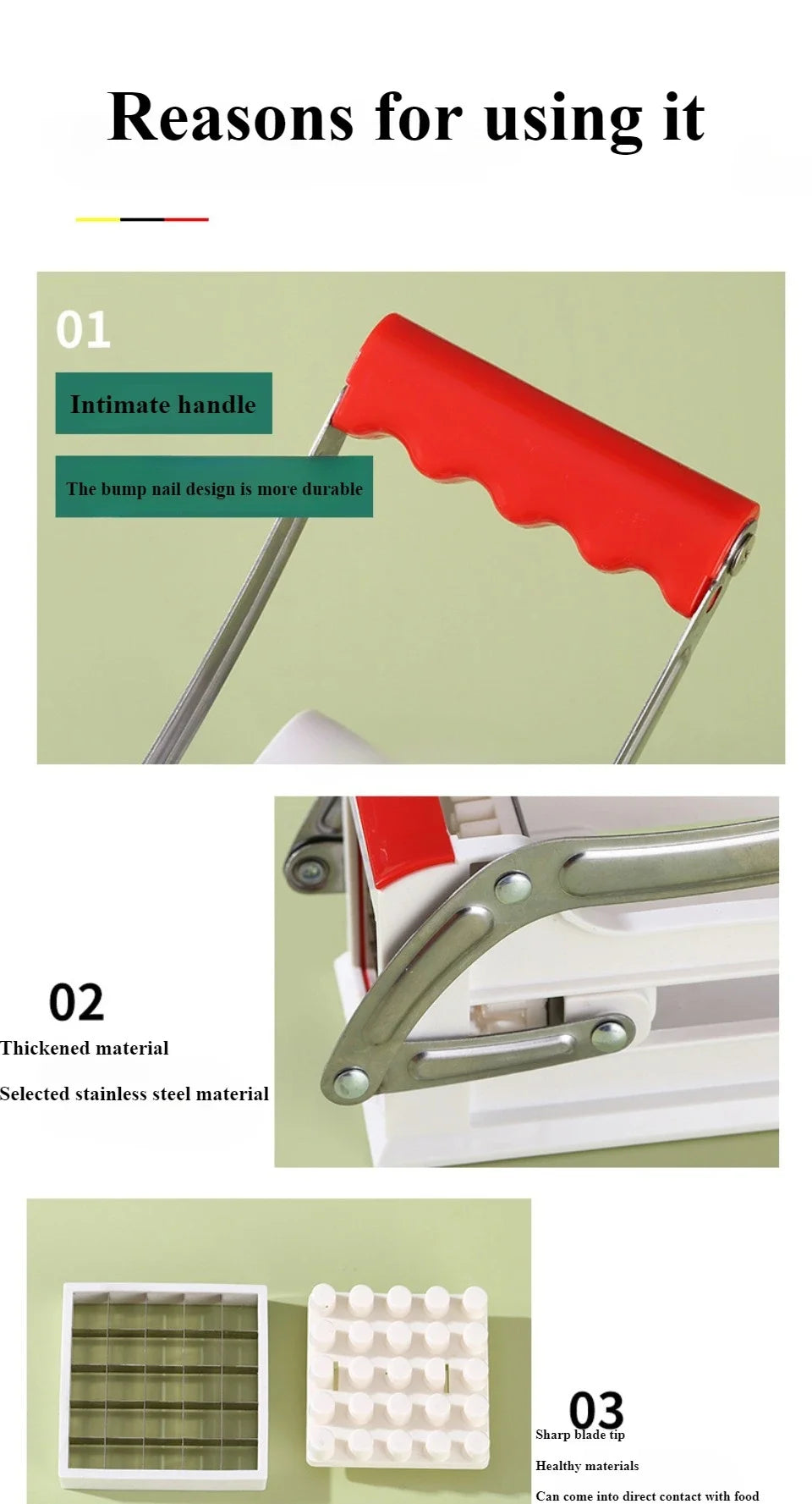 Potato Slicer Machine Home Press Type Slitter Small-scale Portable Kitchen Tool Hand Movement Carrot Slicing Gadget Simple Tool
