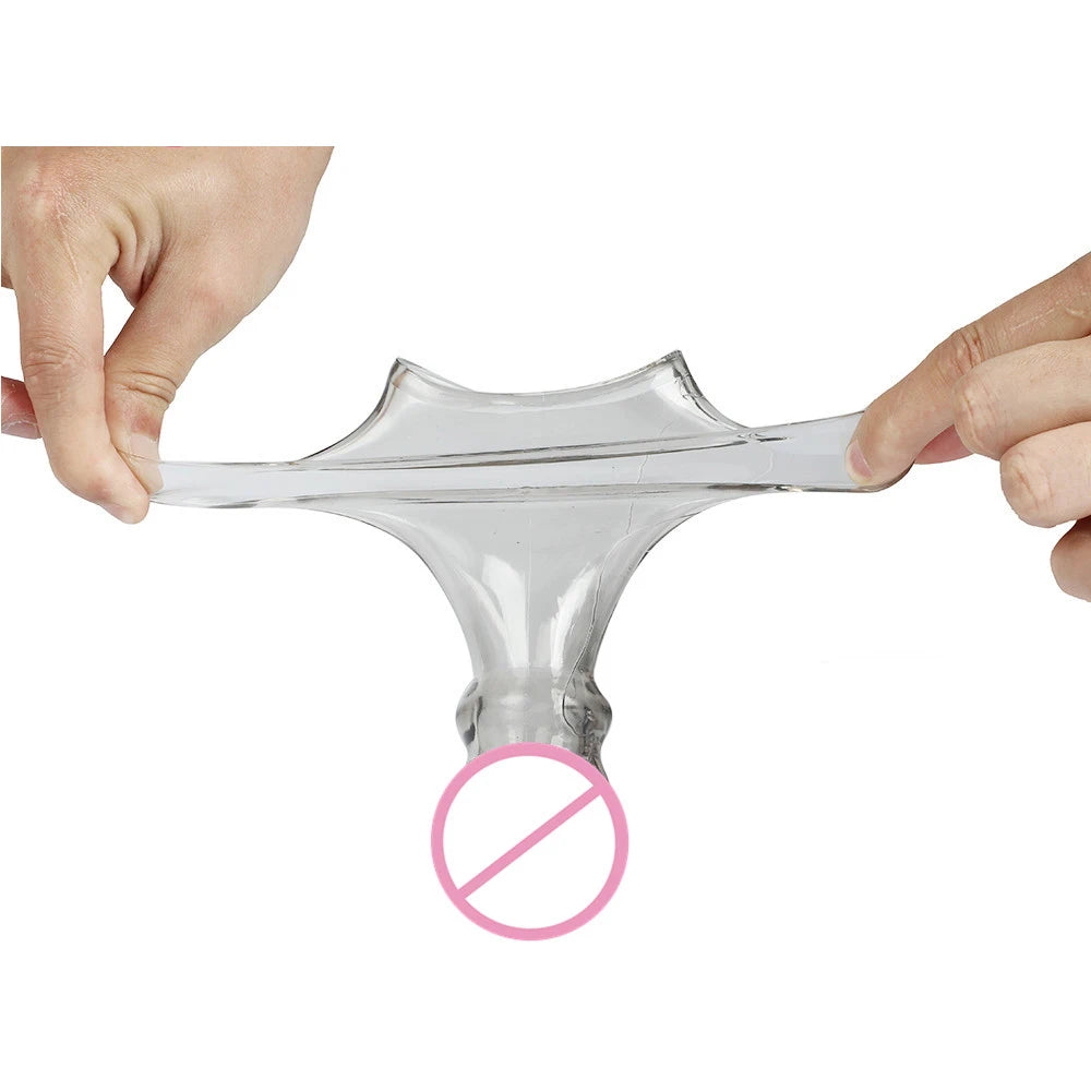 Extension Reusable Condom Penis Sleeve Male Enlargement Time Delay Dildo Enhancer Cock Rings Crystal Clear Condom Adult Sex Toys