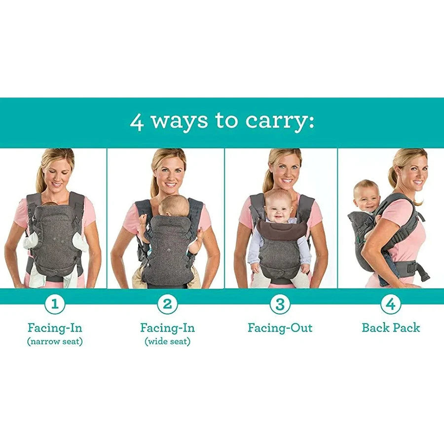 Advanced 4-in-1 Baby Carrier Strap Ergonomic Multifunctional Convertible And Machine-washable Baby Carrier Strap for Newborns