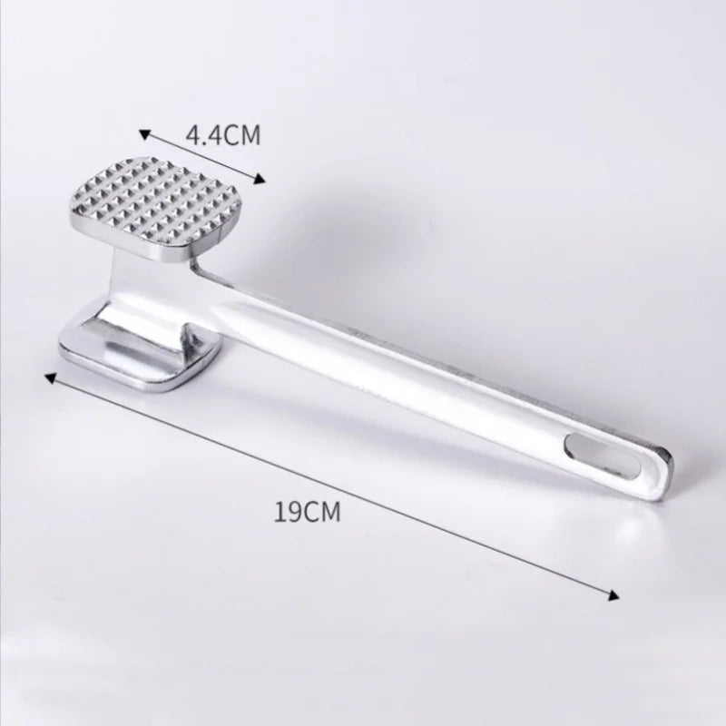 1pc Aluminum Alloy Meat Tenderizer Hammer - Stainless Steel Kitchen Tool with Diamond Pattern for Steak, Chicken, Pork & More |