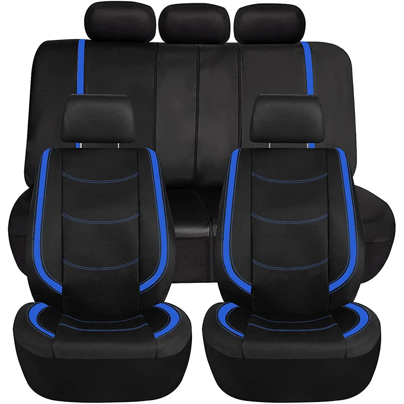 AUTOPLUS Universal Car Seat Covers Artificial Leather Bright Sheet With 3 Zipper Car Accessories Interior Seat Cushion Protector