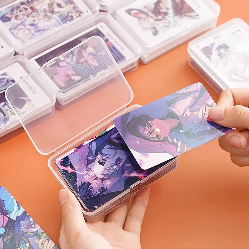 10/3Pcs Transparent Plastic Boxes Playing Cards Container Storage Case Packing Poker Game Card Box Board Games Card Organizer