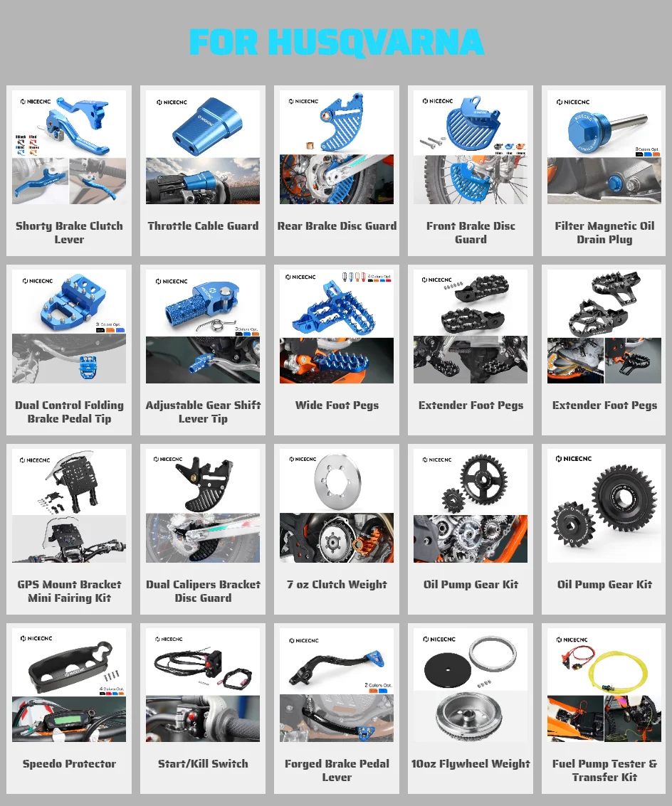 NiceCNC For Husqvarna TE300 TE FE TC FC TX FX 125 250 300 350  450 501 2014-2024 Navigation GPS Mount Bracket Mini Fairing Kit
