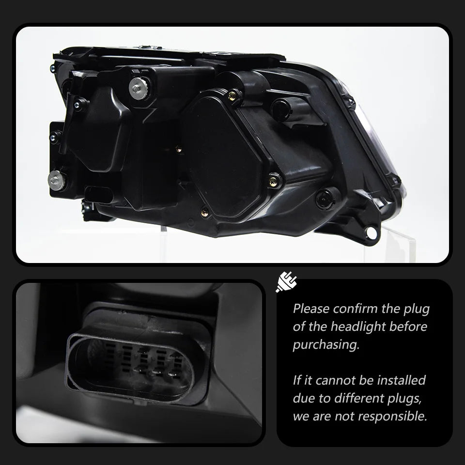 Car Lights for VW AMAROK LED Headlight 2010-2020 AMAROK Head Lamp Drl Dynamic Signal Projector Lens Automotive Accessories