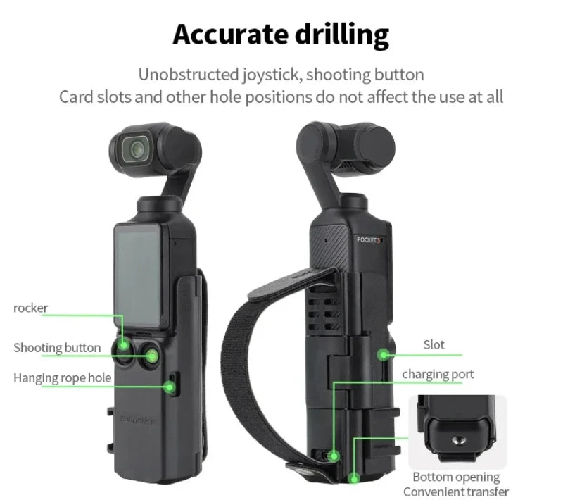 Extension Handle Portable Camera Mount Expansion Adapter Action Camera Fixed Frame Accessories Compatible For DJI OSMO Pocket 3