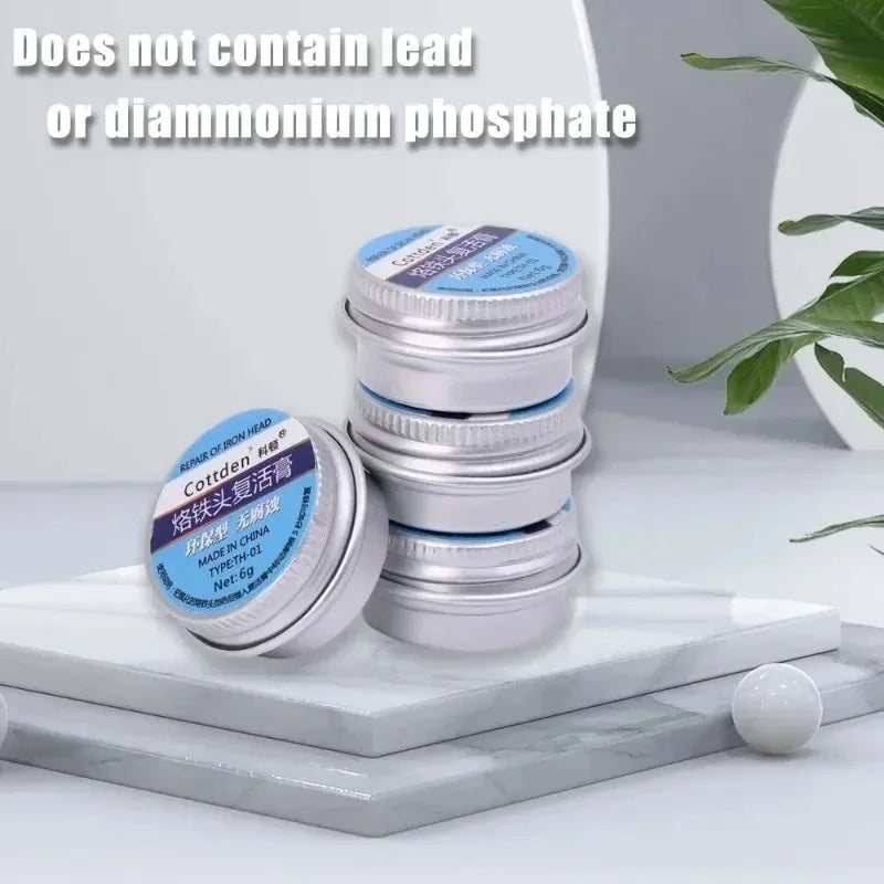 5/1Pcs Soldering Iron Tip Refresher Non-stick Tin Solder Cream Clean Paste for Oxide Head Resurrection Oxidative Activator