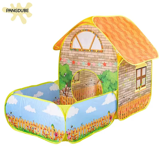 PANGDUBE Folding Baby Playpen 156*80cm Garden Children's Toy Tent Kid Wigwam for Children Ball Pit Dry Pool Baby Playground