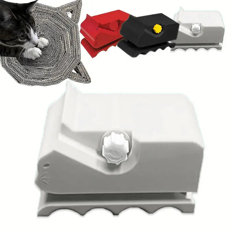Cute Cardboard Cutting Machine for Cat Scratchers 3D Printed Kitten Shaped Cutter DIY Tools Utility Knife for Cardboard Carton
