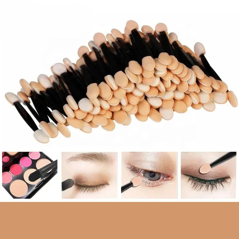 【Hot sales】Eyeshadow Stick Double Head Latex Sponge Disposable Eyeshadow Brush Portable Smudge Eye Nail Brush Beauty Kit