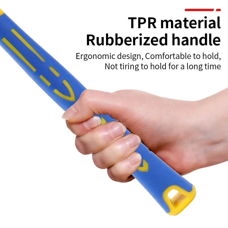 1 Double Headed Installation Hammer, 25mm To 45mm Rubber Hammer With Rubber Handle, Detachable Insulated Installation Hammer