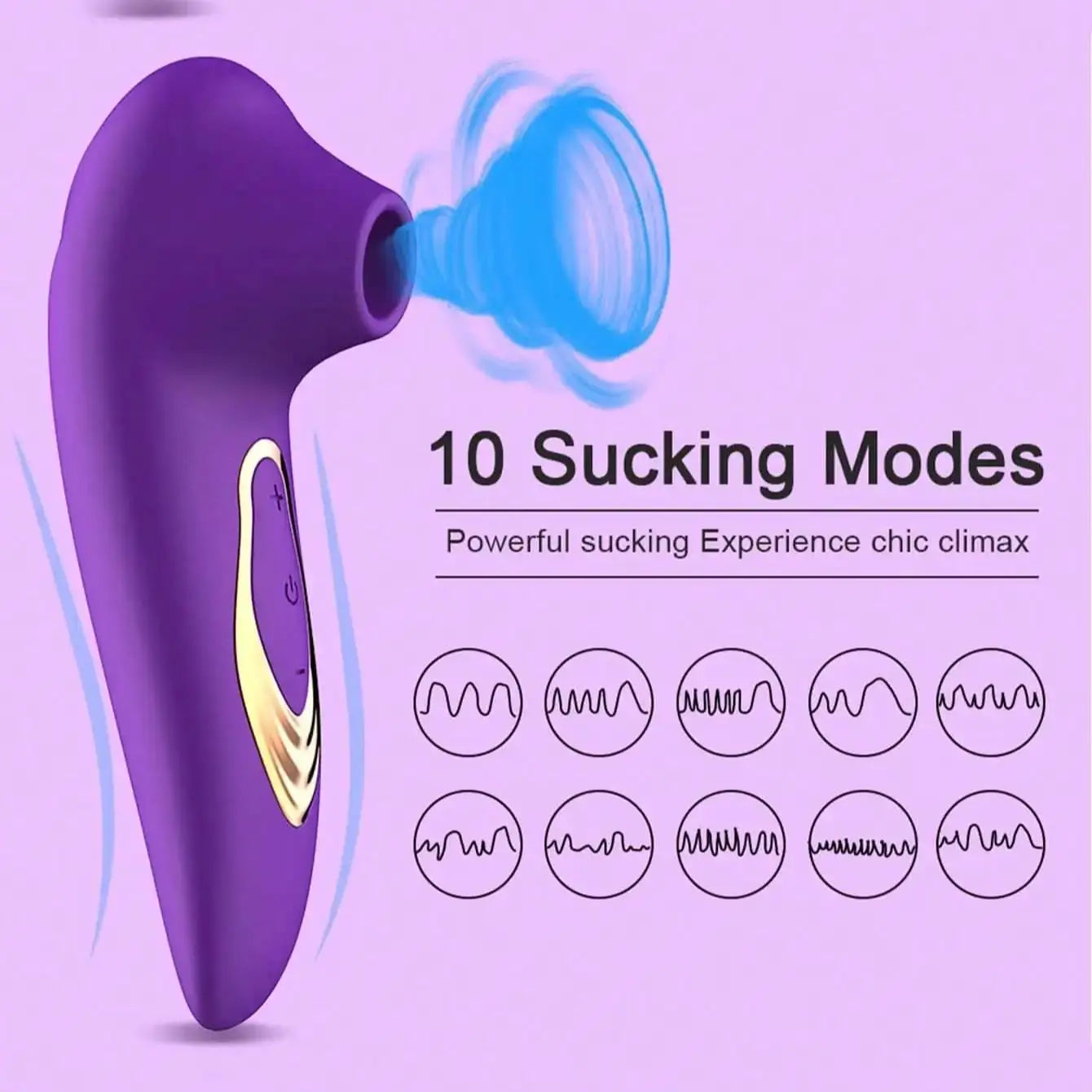 Silicone Suction Vibrators 10 Modes Nipple Sucker Sex Masturbation Stick Women Clitoral Stimulation Sucking Vibrator Adult Toys