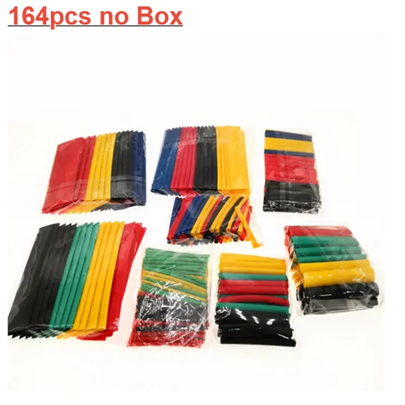 127-750pcs Heat-shrink Tubing Thermoresistant Tube Heat Shrink Wrapping Kit Electrical Connection Wire Cable Insulation Sleeving