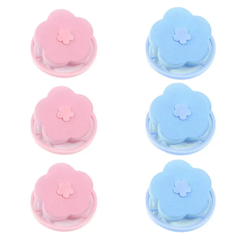 6 PCS Washing Machine Hair Filter Floating Pet Fur Lint Hair Removal Catcher Reusable Mesh Dirty Collection Pouch Cleaning Balls