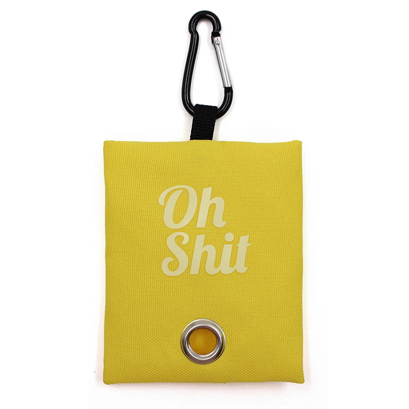 Pet Supplies Canvas Waste Bags Poop Bag Dispenser Portable Pet Poop Bag Holder Outdoor Puppy Kitten Litter Pickup Organizer