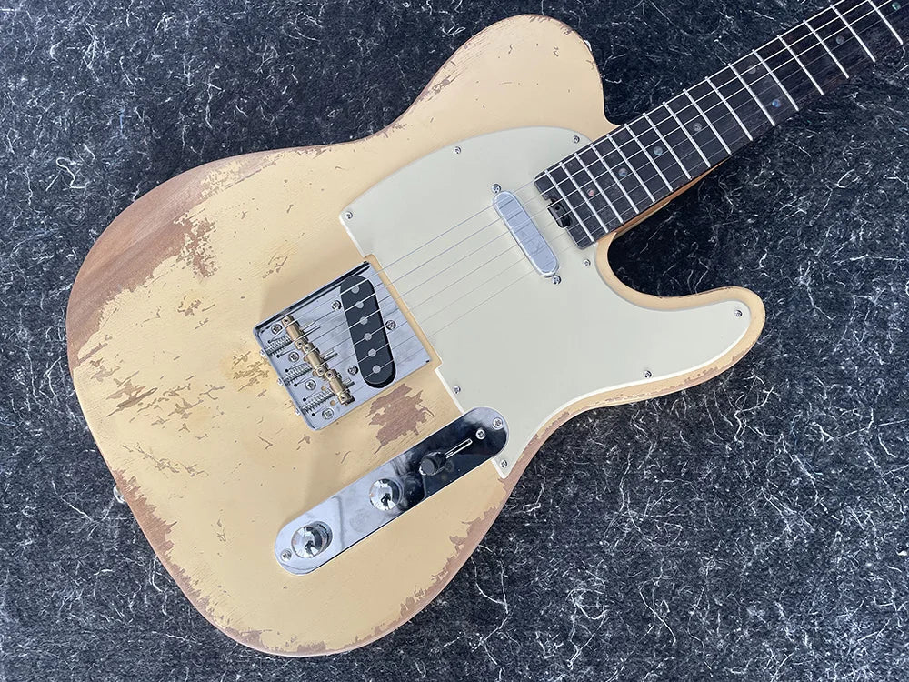 EGRK electric guitar,6 string, Rosewood Fingerboard,Relic electric guitar, High Quality, In Stock, Fast Shipping