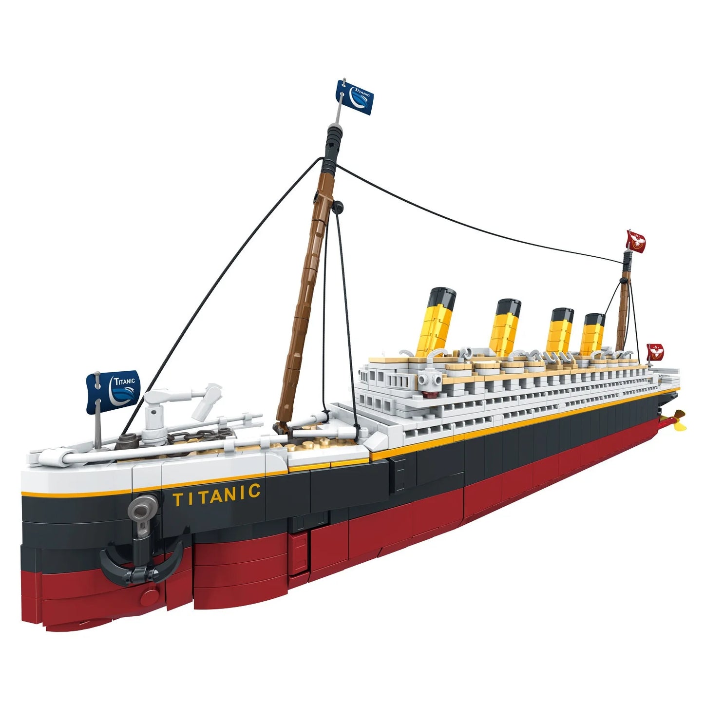 2025 new large-scale Titanic creative model building block set, adult challenge huge Titanic cruise ship model building set toy