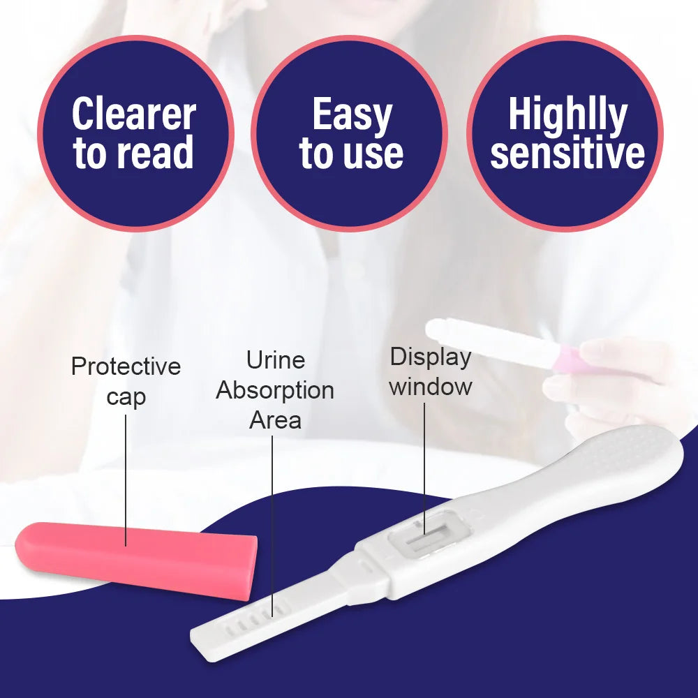 Ovulation & Pregnancy Test Strips Combo Kit 10 LH + 2hCG | Accurate & Easy to Read 5mm Sticks | Pregnancy Tests Early Detection