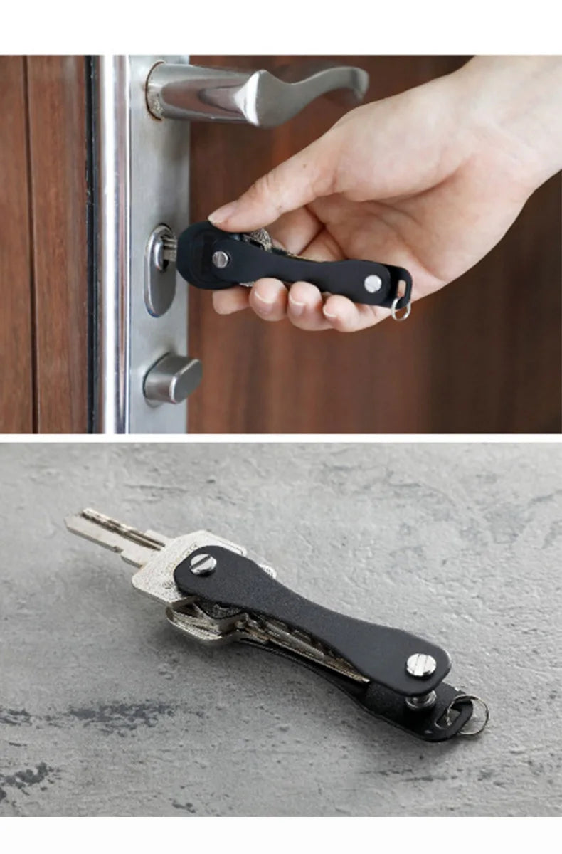 EW Portable Large European and American Aluminum Alloy Key Clip Outdoor EDC Tool Metal Key Organizer