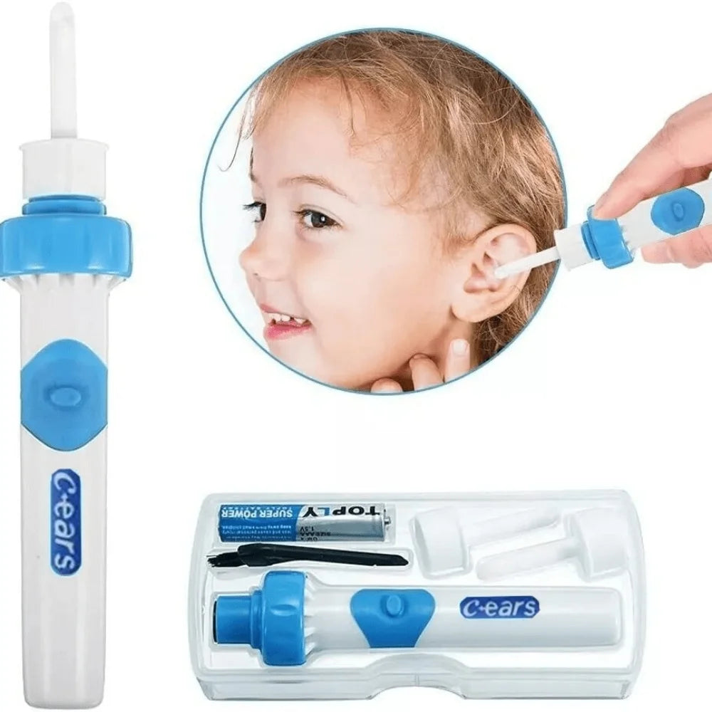 1pcs Portable Automatic Earwax Removal Kit Electric Earwax Vacuum Suction Electric Earpick Kit Remover Ear Wax Cleaning Earspoon