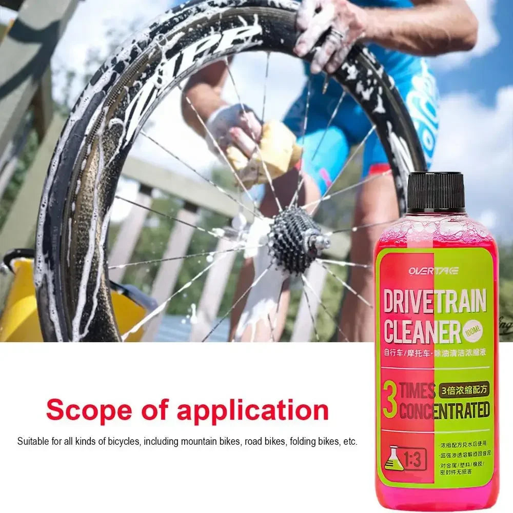 Bicycle Chain Cleaner Bike Degreaser Spray Portable Bike Chain Tool 100ml Bicycle Degreaser for Motorcycle Mountain Bikes Road
