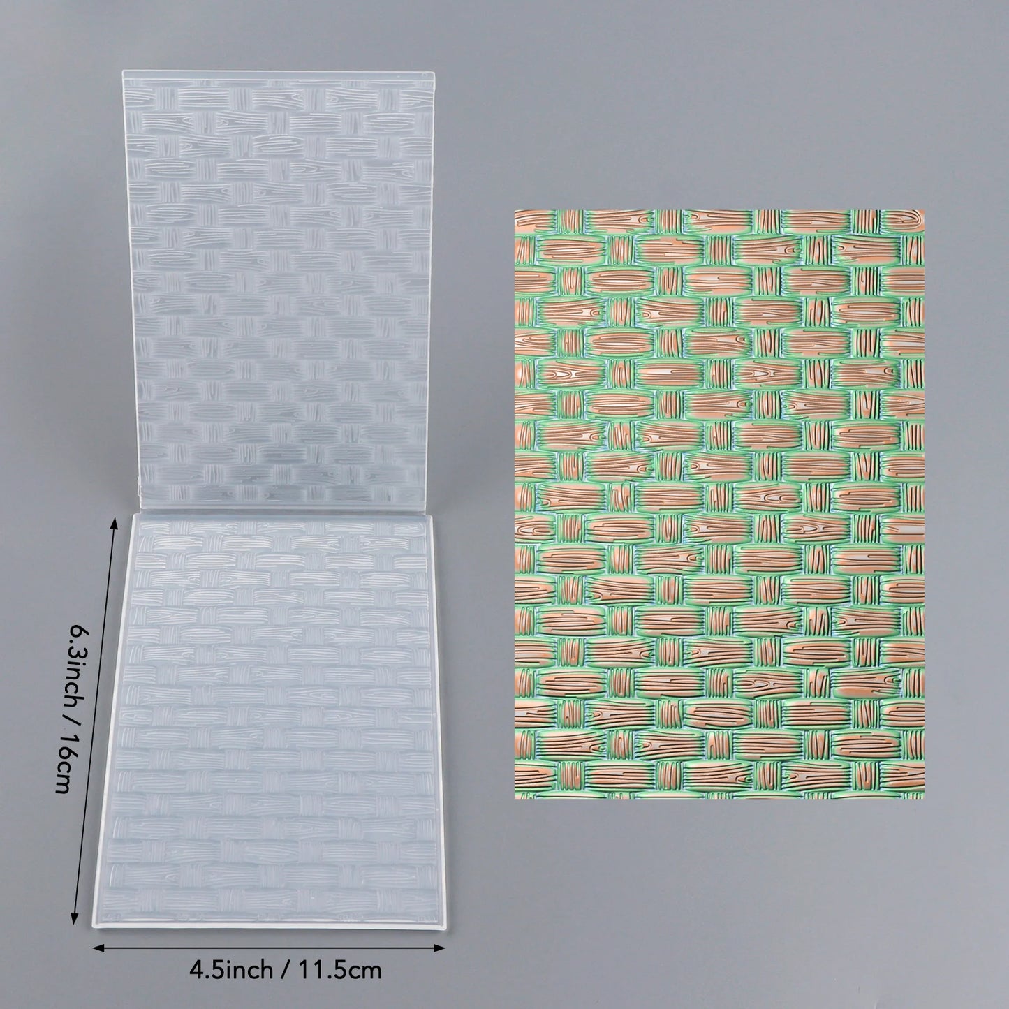 Woven 3D Embossing Folder for Card Making & Scrapbooking - Durable Plastic, Easy Embossing - Perfect for DIY Craft Projects