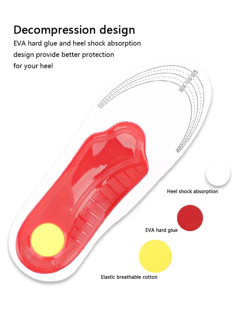 NEW Orthotic Insole Arch Support Flat Foot Orthopedic Insoles for Feet Ease Pressure of Air Movement Damping Cushion Shoe Pads