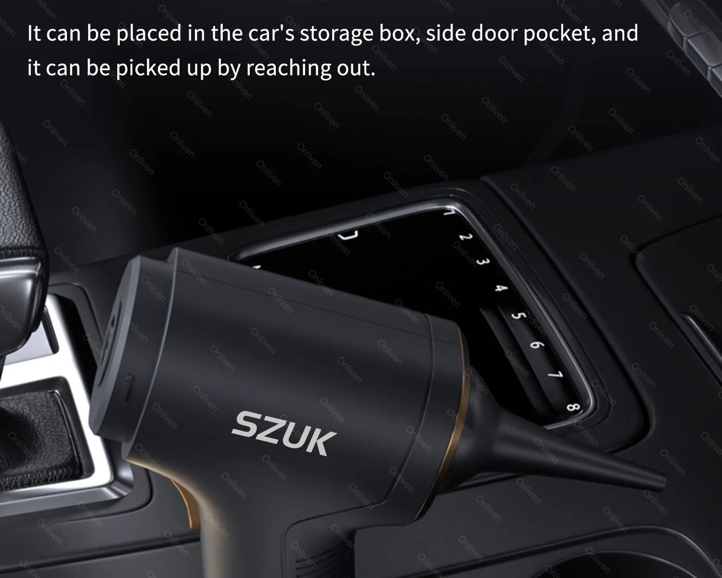 SZUK 98000PA Car Vacuum Cleaner Mini Powerful Cleaning Machine Strong Suction Handheld for Car Wireless Portable Home Appliance