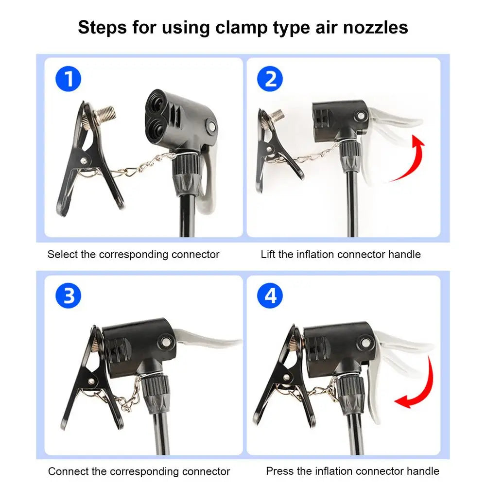 Tire Inflator Nozzle Bike Pump Nozzle Multi-use Connector for Head Bike Pump Head Pump Adapter Bicycle Converter Bike Adapter