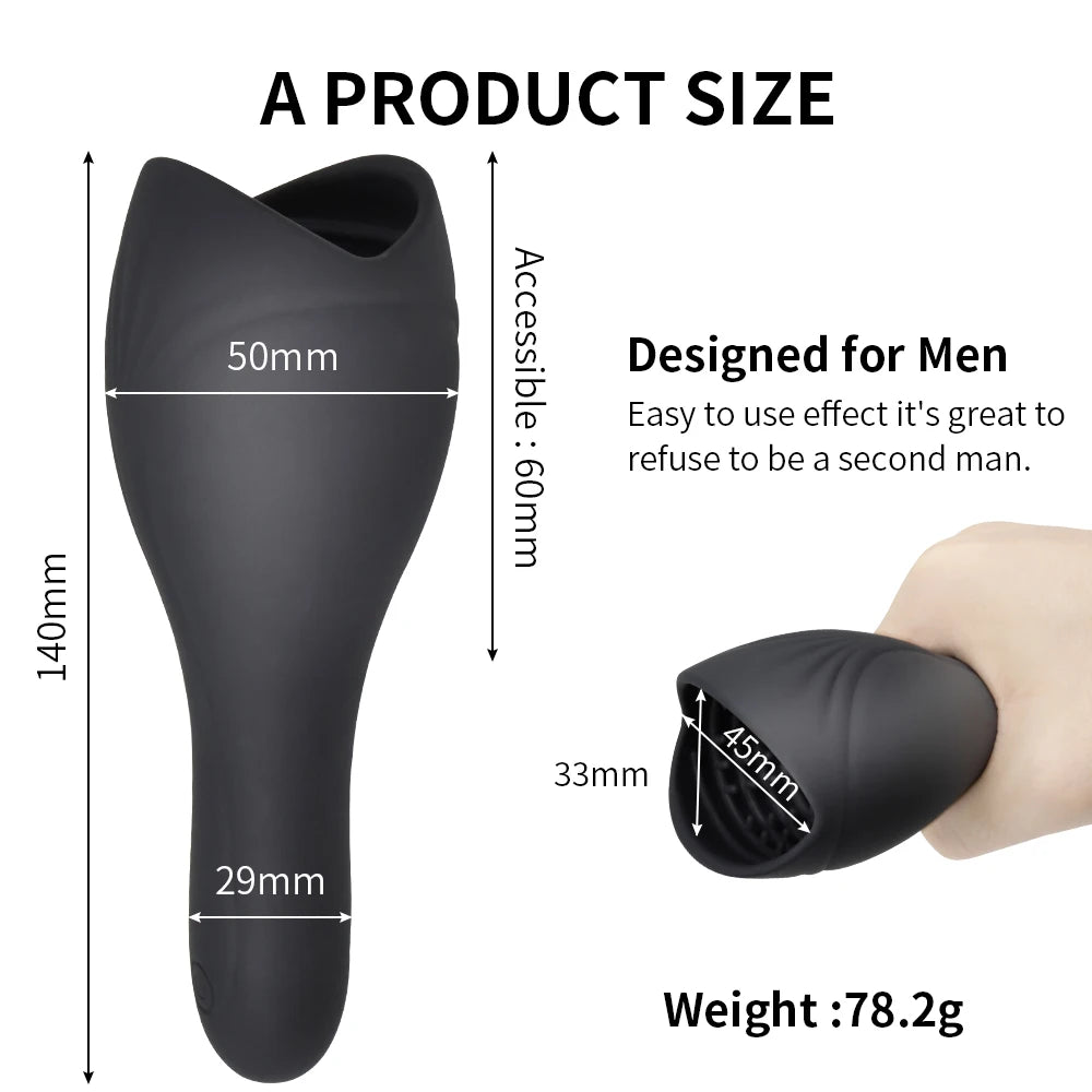 Automatic Rotating Vibrating Male Masturbator Penis Massage Vibrator Real Oral Sex Glans Delay Trainer Masturbation Toys for Men