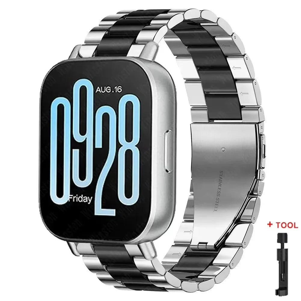 22mm Stainless Steel Strap for Redmi Watch 5 Active 5 Lite Metal Band for Xiaomi Redmi Watch 3 Active 3 Lite Bracelet Wristband