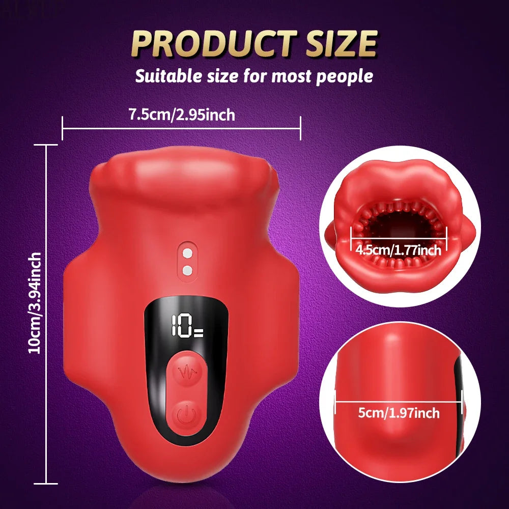 Glans Trainer for Men Powerful Vibrating Penis Training Glans Masturbator Lasting Endurance Massager Vibrator Erotic Sex Toys