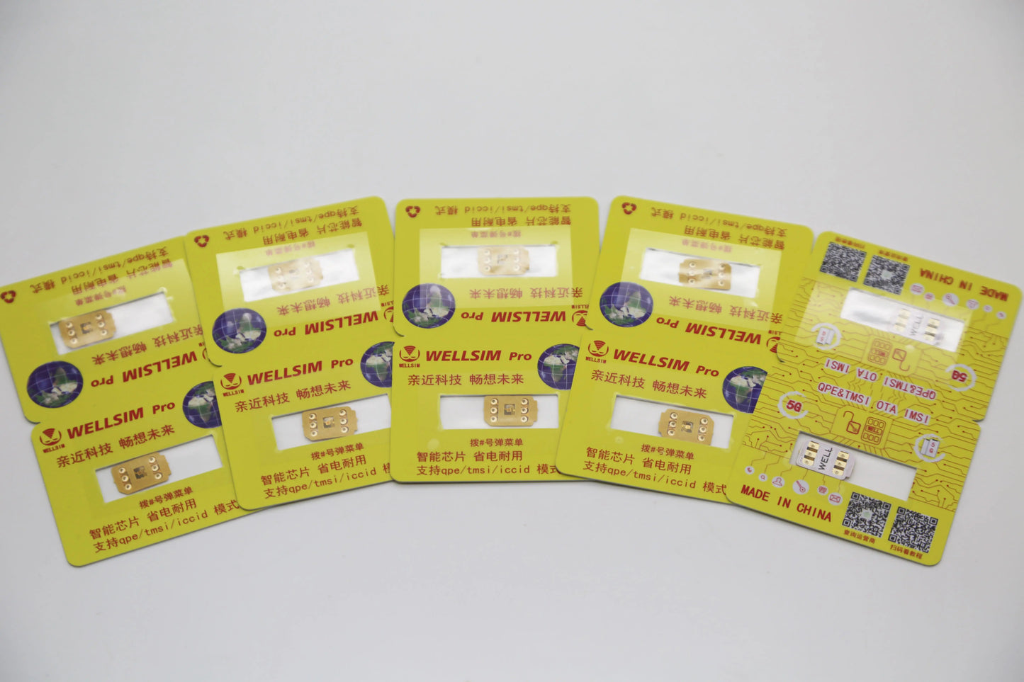 Latest Version Wellsim Pro Single Side Adhesive Universal Card Sticker For Iphone 6 To Iphone 15 Pro Max Stable Unlock Sticker