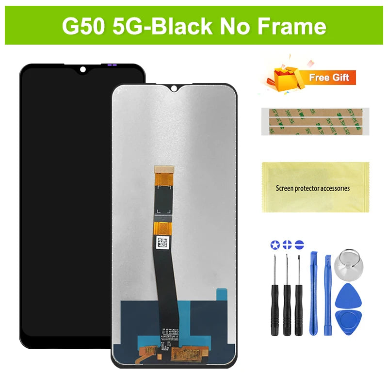 100% Tested For Motorola Moto G10 G20 G30 LCD Display Touch Screen Digitizer withFrame,For MotoG30 G50 G60 G100 Replace Display