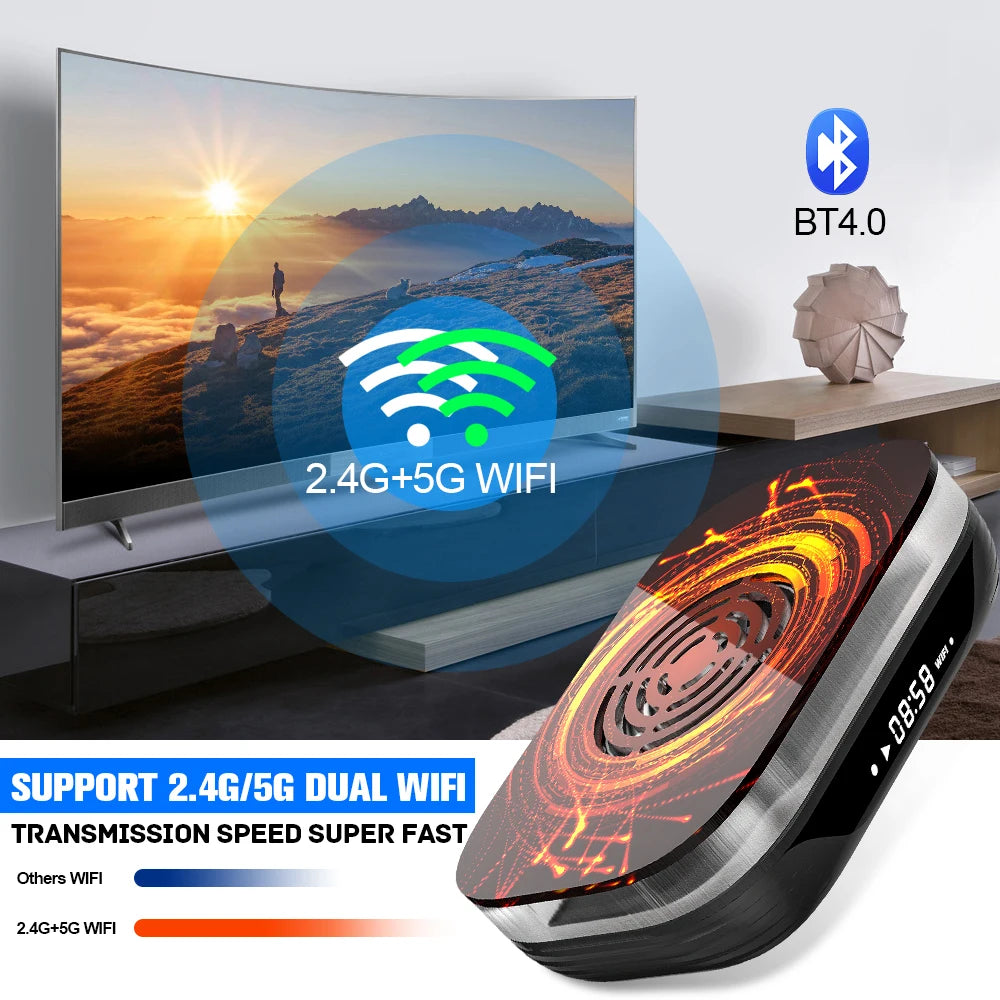 KINHANK Amlogic S905X4 Retro Video Game Console Super Console X4 Plus 90000 Game for 60+ Emulators Arcade/MAME/NAOMI 4K HD TVBox
