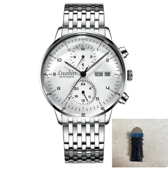 Mens Fashion Mechanical Watches Business Automatic Wristwatch Stainless Steel Luminous Designer Clock Reojes De Hombre New 2023