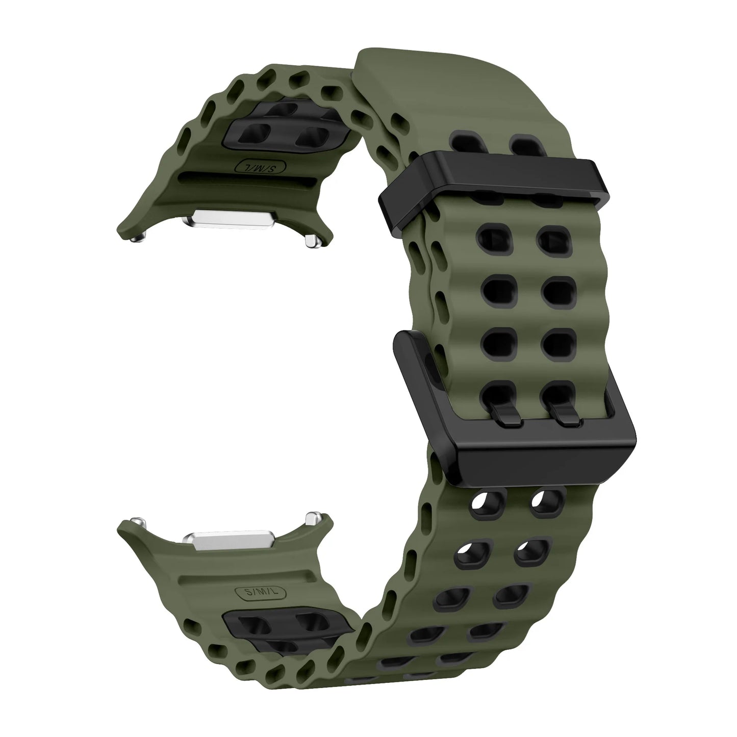 Ocean Strap for Samsung Galaxy Watch Ultra 2025 Sports Silicone Band for Galaxy Watch 8-7 Ultra 47mm Official Original Wristband
