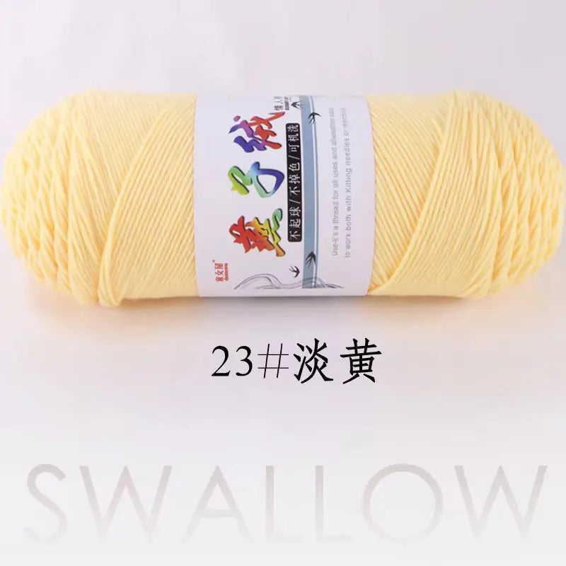 1Pc 200g Milk Cotton yarn for hand knitting Acrylic Crocheting Thread Yarn Crochet Doll sweater bag blanket slipper