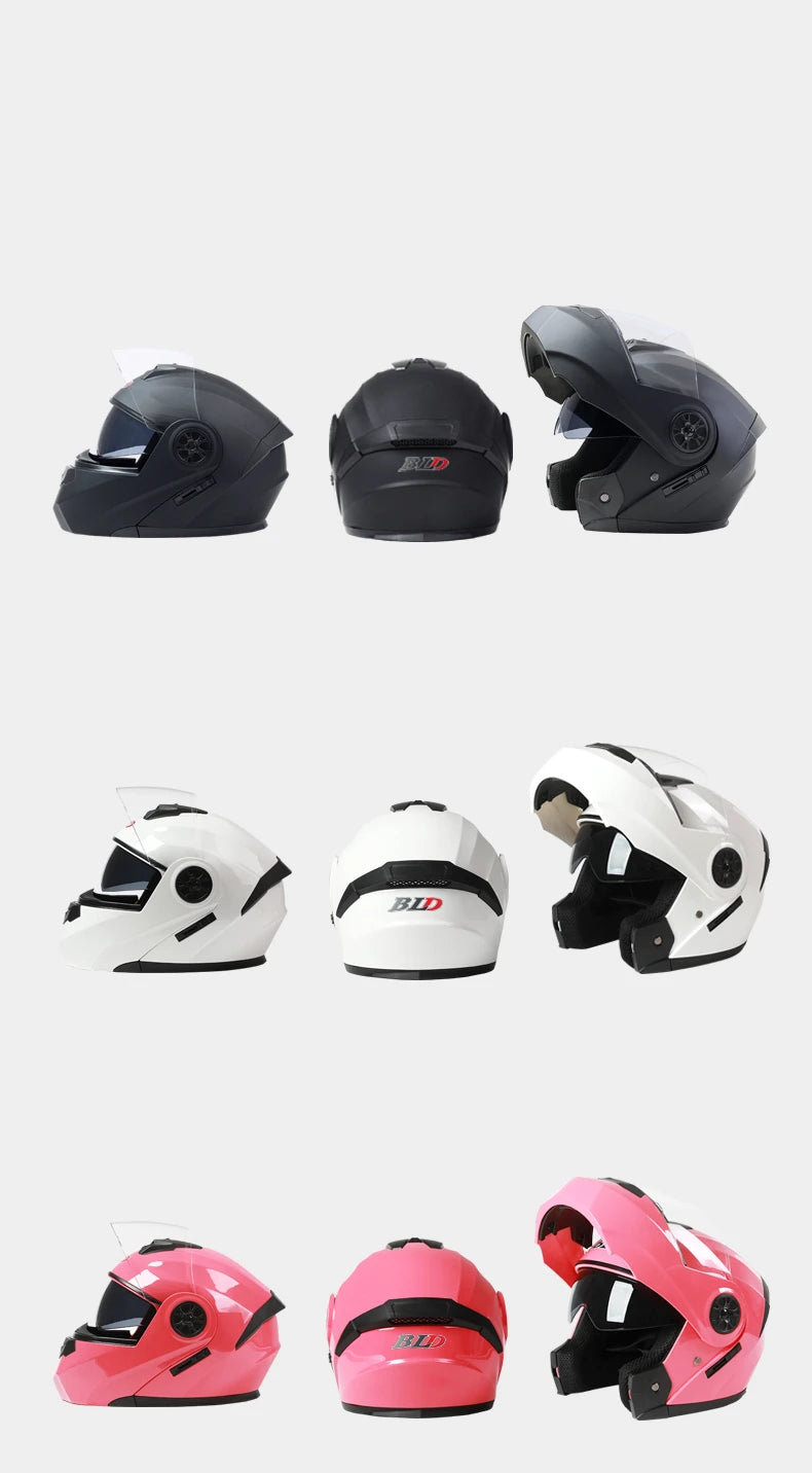 Personalised Dual Lens Flip Up Helmets Motocross Racing Modular Cascos Para Moto Men Women Fashion Full Face Motorcycle Helmet