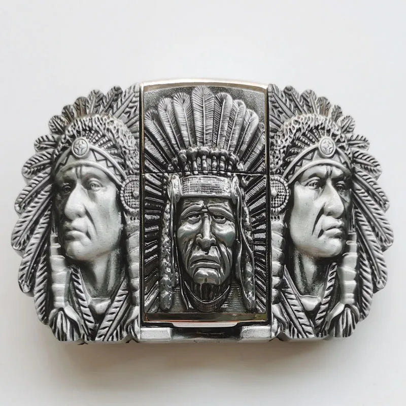 Poker PlayCard series Kerosene Lighter belt buckle, popular in Europe and America