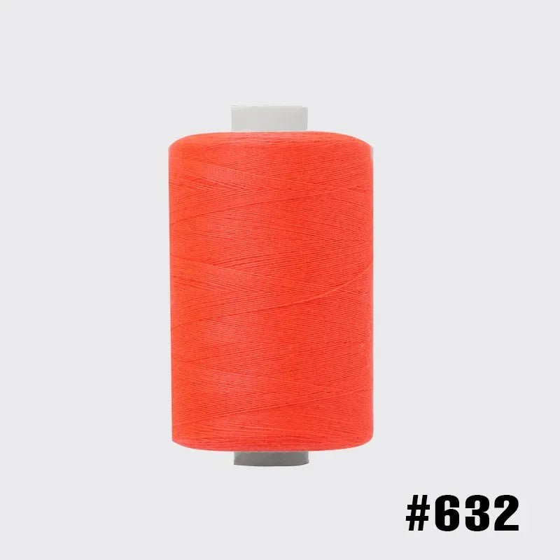 1 Roll 1000 Yards Colored Thread For Household Sewing, Fluorescent Color Series, Multifunctional Polyester 402 Sewing Thread