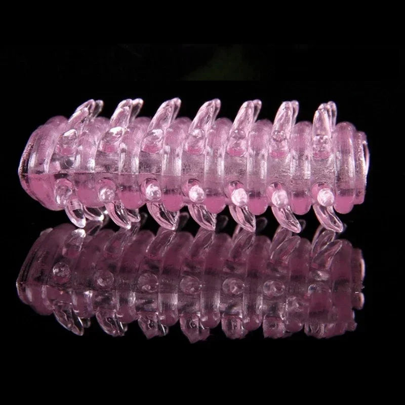 Male Silicone Penis Sleeve 1 Pcs Cock Ring Extender Men Ejaculation Lock Delayed G-spot Massage Reusable Adult Sex Product