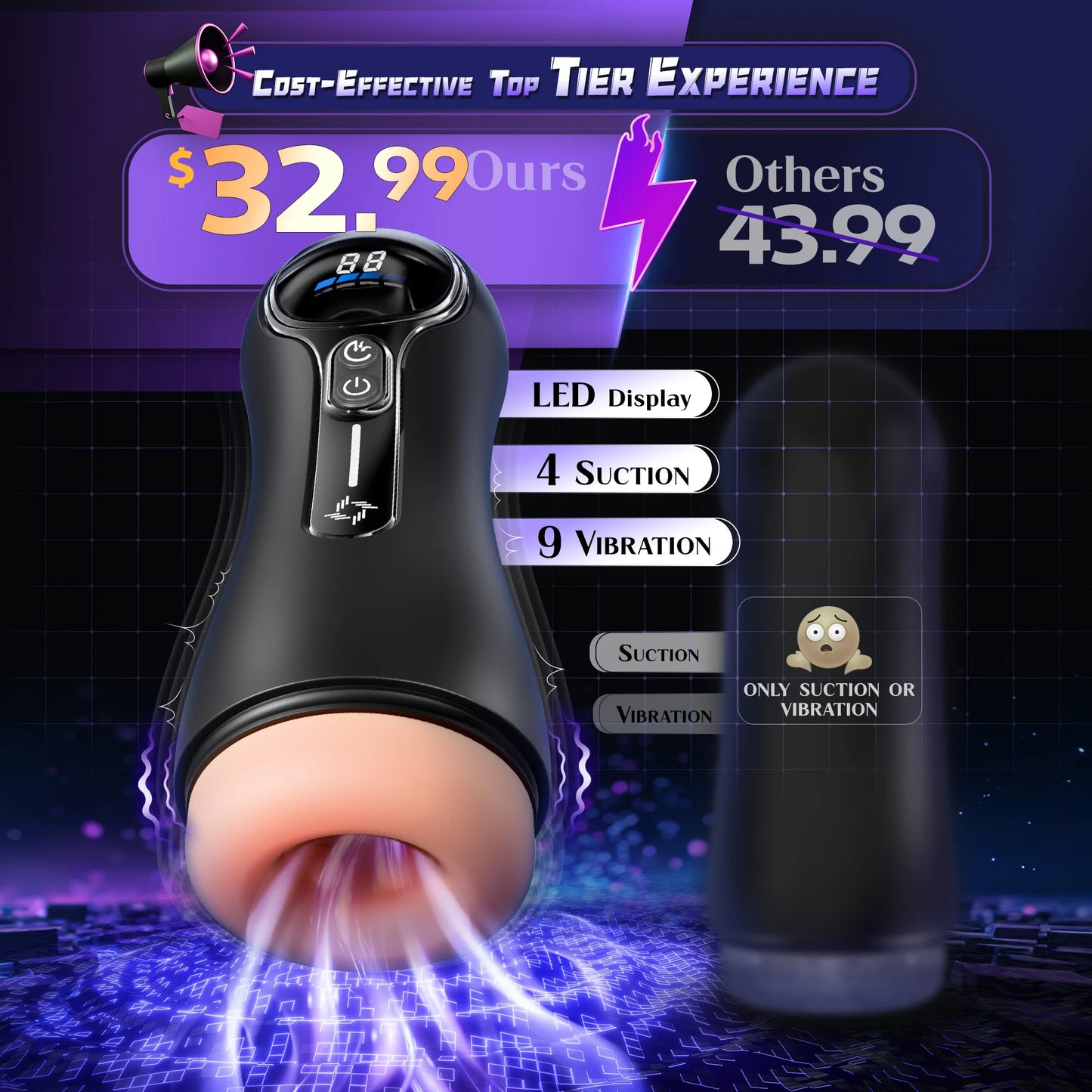 Realistic Vagina Automatic Male Sucking Masturbator with LED Display Pocket Pussy 9 Vibration Penis Massager Adult Sex Toys 18