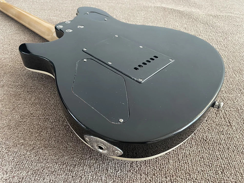 Electric Guitar with Zebra Pickups, Tremolo Bridge, Sunburst color,High Quality, can be customized,In Stock, Fast Shipping