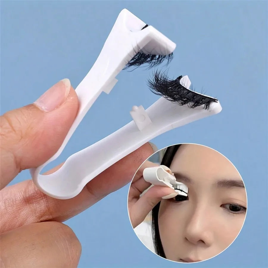 1pc Magnetic Quantum Eyelash Curler With Lashes Assistant And A Colorful Storage Bag